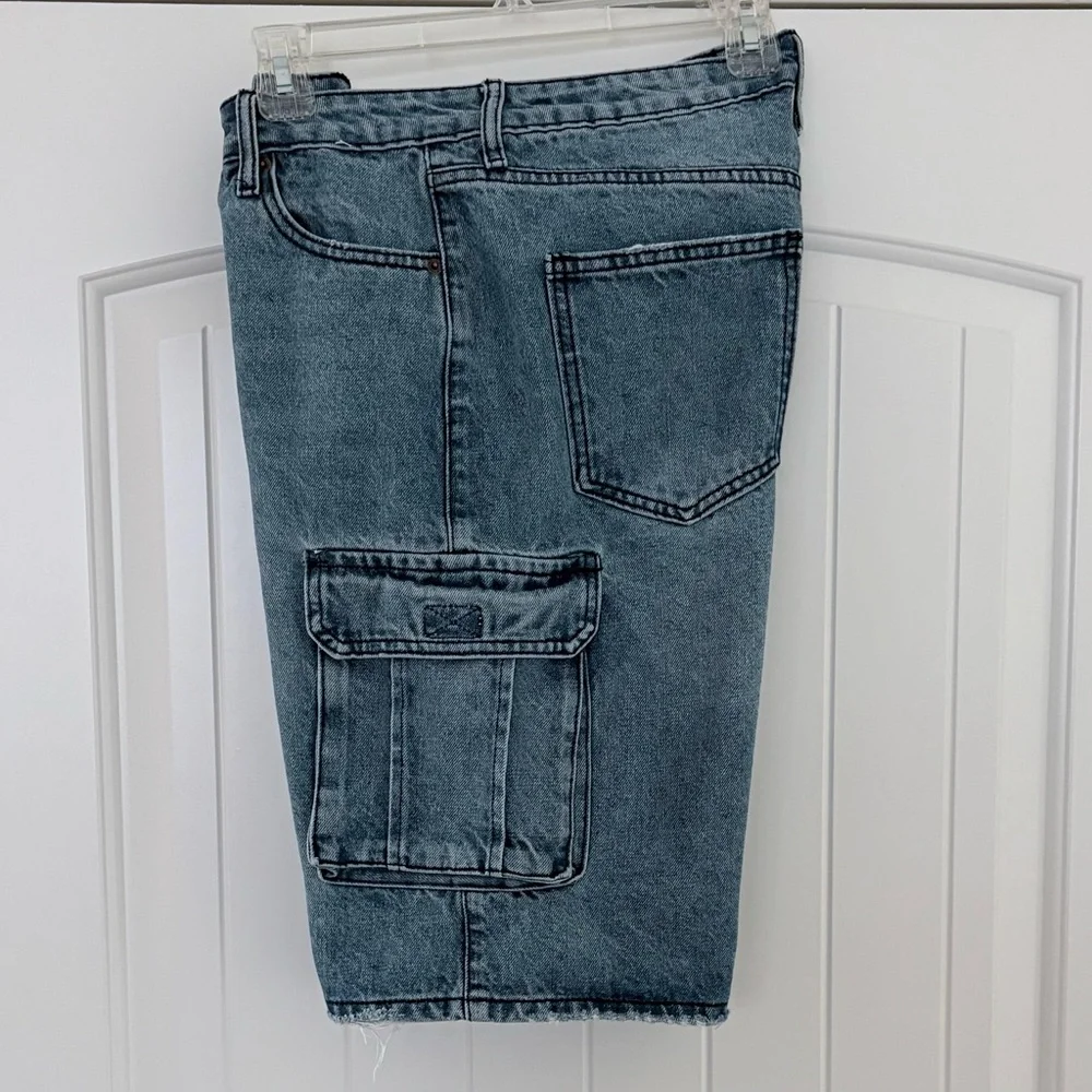 RSQ Baggy Cargo Denim Shorts Jorts
